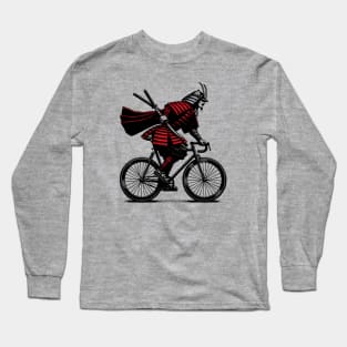 Cycling Japanese Warrior Long Sleeve T-Shirt